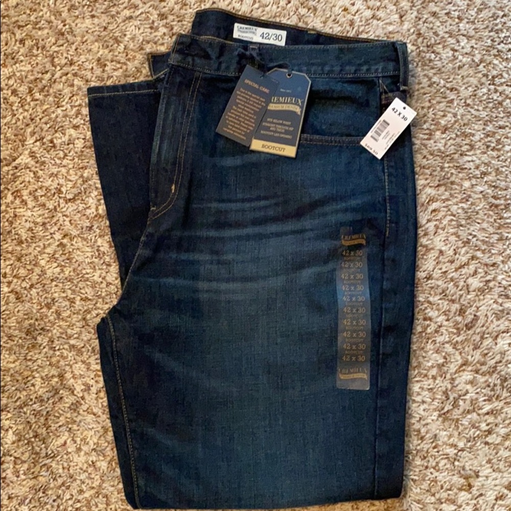 Brand New Cremieux Dark Denim Bootcut Jeans